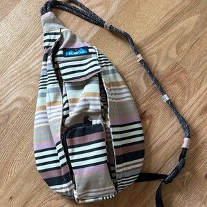 KAVU Multicolor Striped Sling Bag